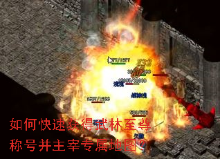 如何快速获得武林至尊称号并主宰专属地图? 如何快速获得武林至尊称号并主宰专属地图?