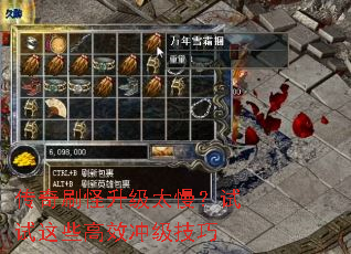 传奇刷怪升级太慢?试试这些高效冲级技巧 传奇刷怪升级太慢?试试这些高效冲级技巧