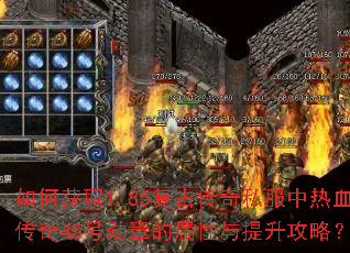 如何获取1.85复古传奇私服中热血传奇45号勋章的属性与提升攻略? 如何获取1.85复古传奇私服中热血传奇45号勋章的属性与提升攻略?