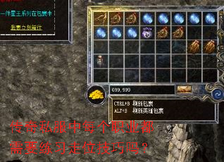 传奇私服中每个职业都需要练习走位技巧吗? 传奇私服中每个职业都需要练习走位技巧吗?