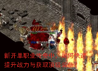 新开单职业传奇中,如何快速提升战力与获取顶级装备? 新开单职业传奇中,如何快速提升战力与获取顶级装备?