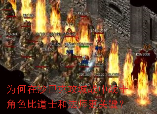 为何在沙巴克攻城战中战士角色比道士和法师更关键? 为何在沙巴克攻城战中战士角色比道士和法师更关键?