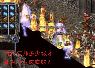 传奇法师多少级才能召唤花吻蜘蛛? 传奇法师多少级才能召唤花吻蜘蛛?